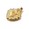 304 Stainless Steel Pendants STAS-V006-03G-03-2