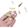Tibetan Style Alloy Glue-on Flat Pad Bails TIBE-PH0001-25-NF-4