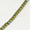 Electroplate Non-magnetic Synthetic Hematite Beads Strands G-J163-3x3mm-06-3