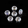 Transparent Glass European Beads GPDL-N005-D14mm-A01-1