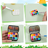 6Pcs 2 Style Plastic Empty Watercolor Paint Pan Sets AJEW-PH0011-30-4