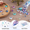100Pcs 10 Colors Transparent Glass Beads GGLA-TA0002-03-6