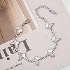 304 Stainless Steel Link Bracelets for Women BJEW-Q041-01C-P-1