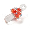 Handmade Lampwork Pendants LAMP-S067-02G-2