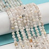 Natural Rainbow Moonstone Beads Strands G-A097-A02-04-2