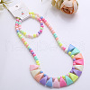 Plastic Beaded Necklaces & Beaded Bracelets WG32877-12-1
