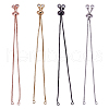 SUNNYCLUE Rack Plating Brass Chain Slider Bracelets Making KK-SC0001-10-RS-1