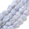 Natural Blue Lace Agate Beads Strands G-K379-A01-01-2