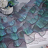 BENECREAT 6 Yards Laser Polyester Pleated Lace Trim OCOR-BC0006-11E-5