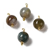 Natural Indian Agate Pendants KK-P242-09C-G03-1