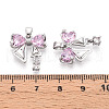 Brass Micro Pave Cubic Zirconia Pendants KK-N264-06P-3