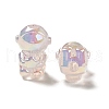 UV Plating Rainbow Iridescent Acrylic Beads PACR-M002-06D-2