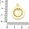 Brass Micro Pave Cubic Zirconia and Enamel and ABS Imitation Pearl Pendants KK-D325-24G-01-3