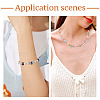  90Pcs 9 Colors Transparent Glass European Beads GLAA-TA0001-79-8