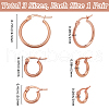 SOFPLATE 3 Styles 201 Stainless Steel Hoop Earrings EJEW-SP0001-04-2