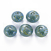 Transparent Handmade Blown Glass Globe Beads GLAA-T012-19C-1