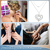 BENECREAT 3Pcs 3 Styles 925 Sterling Silver Chain Extender STER-BC0002-50-6
