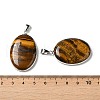 Natural Tiger Eye Pendants G-M415-01P-05-3