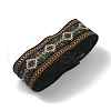 Ethnic style Embroidery Polyester Ribbons OCOR-WH0080-25B-2