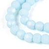 Frosted Opaque Glass Beads Strands GLAA-T032-P6mm-MBB10-3