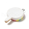 Opaque Resin Imitation Food Pendants RESI-G081-01-2