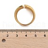 Brass Micro Pave Cubic Zirconia Cuff Rings RJEW-C130-01G-5