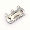 Stainless Steel Box Clasps STAS-WH0009-08P-2