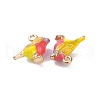 Alloy Enamel Pendants X-ENAM-R149-08C-G-2