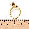 Brass Micro Pave Cubic Zirconia Adjustable Cuff Rings RJEW-D313-04G-5