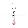 Alloy Acrylic Imitation Pearl Nylon Cord Mobile Straps HJEW-JM02968-4