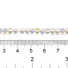Transparent Electroplate Glass Beads Strands GLAA-T032-T4mm-C07-4