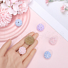 SUNNYCLUE 6Pcs 3 Colors Handmade Polymer Clay Rhinestone Floral Ball Beads CLAY-SC0002-14-3