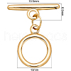 Brass Toggle Clasps KK-BC0005-60G-2