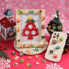 SUNNYCLUE 72Pcs 12 Styles Christmas Theme Opaque Resin Cabochons RESI-SC0005-73-4