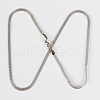 304 Stainless Steel Mesh Chain Necklace Making X-STAS-P045-15P-2