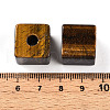 Natural Tiger Eye European Beads G-N345-07A-02-3