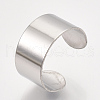 304 Stainless Steel Cuff Rings STAS-T045-22B-P-3