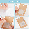 Beebeecraft 50Pcs PE Necklace Chain Adhesive Pouches FIND-BBC0001-74-5