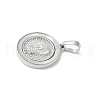 Brass Pave Natural White Shell Pendants KK-S522-06C-P-2