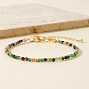 Bohemian Style Natural Ruby in Zoisite Round Beaded Bracelets for Women ZK1389-4-1