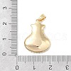 Brass Micro Pave Clear Cubic Zirconia Pendants KK-P273-08G-3