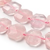 Natural Rose Quartz Beads Strands G-H078-B03-01-4