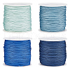 SUNNYCLUE 4 Rolls 4 Colors Nylon Chinese Knot Cord NWIR-SC0001-08-1