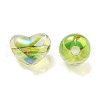 Two Tone UV Plating Transparent Acrylic European Beads OACR-F004-06I-2