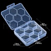 Transparent Plastic Bead Containers CON-YW0001-55-5