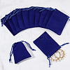  40Pcs Rectangle Velvet Drawstring Pouches TP-NB0001-67-4