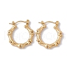 Ion Plating(IP) 304 Stainless Steel Dog Bone Wrap Hoop Earrings for Women EJEW-E199-05G-1