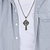 304 Stainless Steel Viking Knot Cross Pendant Necklaces for Men FS-WGF47B5-01-1