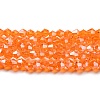 Transparent Electroplate Glass Beads Strands EGLA-A039-T3mm-A11-1