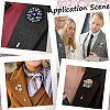 SUNNYCLUE 60 Sets 2 Colors Round Tray Brass Stick Lapel Pins KK-SC0004-99-5